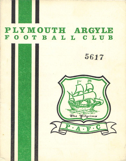 <b>Saturday, November 7, 1964</b><br />vs. Plymouth Argyle (Away)